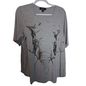 Karen kane XL gray short sleeve shirt